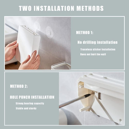 Knife Rack, Hidden Kitchen Knife Holder Prevent Injury Breathable Wall Mounted Knife Block for Home Kitchen