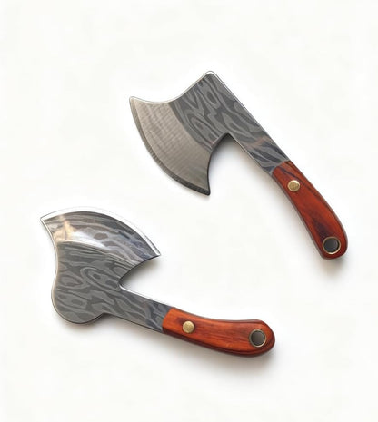 2pcs Stainless Steel Portable Mini Pocket Knife Small Knife Tiny Thumb Multitool Box Cutter Tools (Chef Knife)