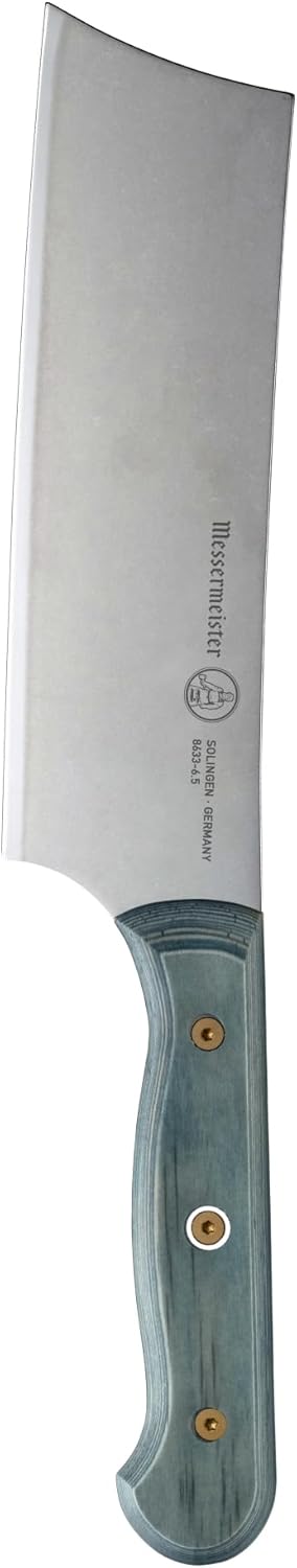 Messermeister Custom 6.5” Nakiri Knife, Black - X50 German Stainless Steel - Rust Resistant & Easy to Maintain - Made in Solingen, Germany