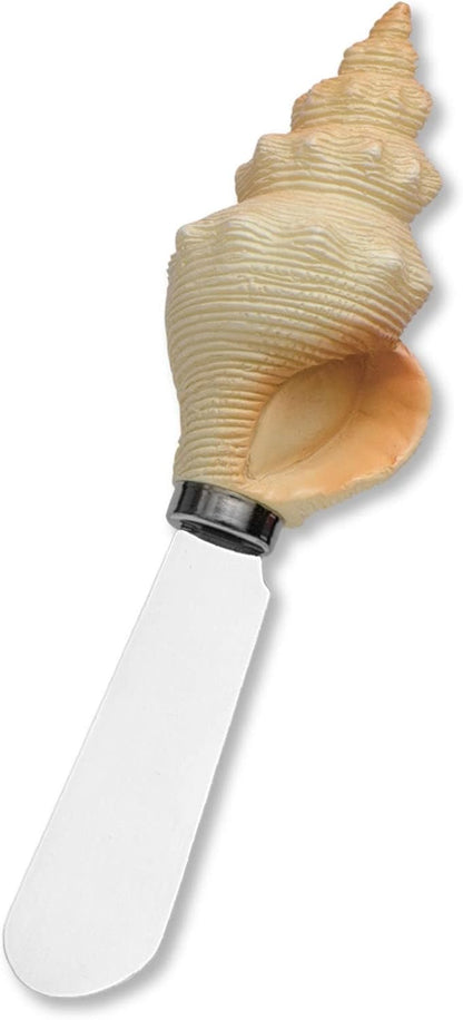 Supreme Housewares Tiki Bar Cheese Spreaders, Hand-Painted Resin Handles with Stainless Steel Blades for Spreading Cream Cheese, Butter, and Jam, Assorted Designs, Set of 4