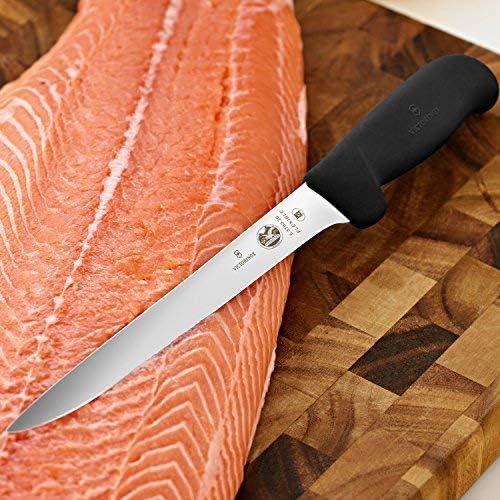 Victorinox - Swiss Army Cutlery Fibrox Pro Ultimate Competition BBQ Set, Knife Roll, 8-Piece, Black
