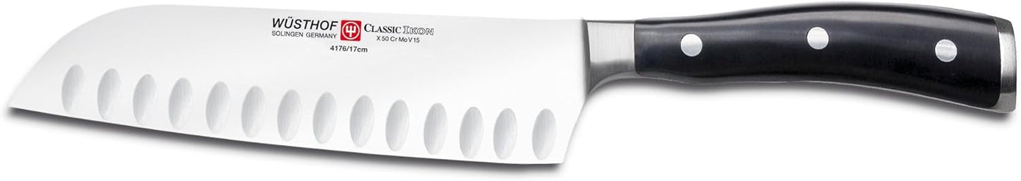 WÜSTHOF Classic IKON 5" Hollow Edge Santoku Knife