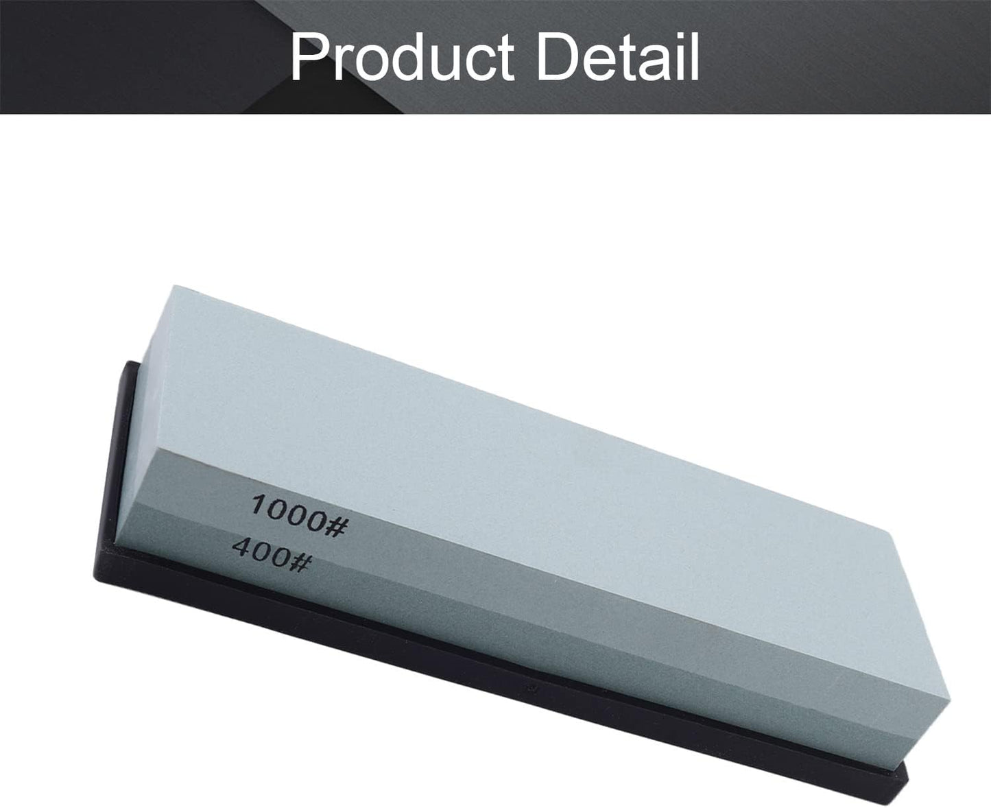 Utoolmart Double-Sided Whetstone Knives Sharpener Sharpening Stone 600/1500 Grit Water Stone for Scissors Razors Carving Tool 1Pcs