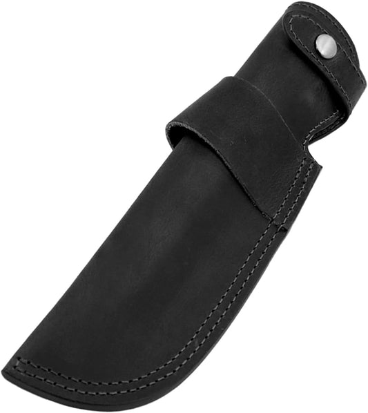Premium Leather Knife Sheath, 4 Inch EDC Knife Holster belt, Knife Scabbard Cover, Shop Knife Sheath Knives Sleeves Case Edge Guards Blade Protectors (Dark brow, 4 inch)