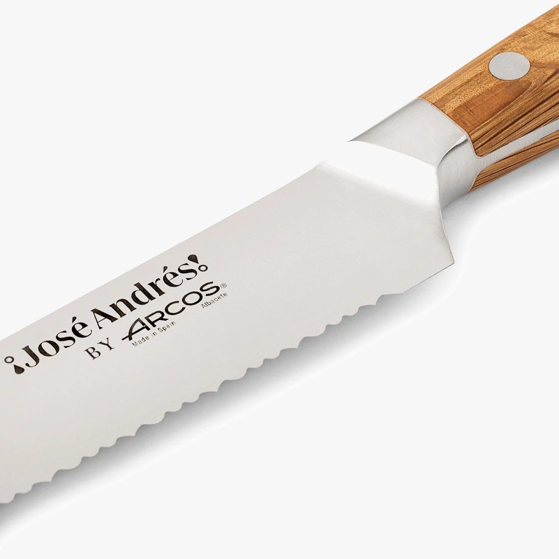 Arcos Jose Andres 10-Inch Fillet Knife Forged Meat Slicer | Professional NITRUM Stainless Steel Blade with Silk Edge | Ideal for Slicing Ham or Prosciutto | Ergonomic Holm Oak Wood Handle