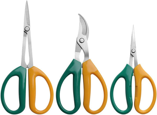 Garden Scissors, Stainless Steel Garden Bonsai Pruning Shears, Anti-Slip Softgrip SnipGardening Tools Garden Shears for Plants Herb (Modern)