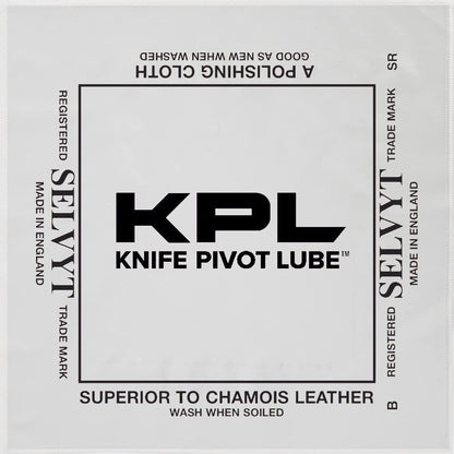 Knife Pivot Lube - KPL Ultimate Microfiber Cloth - Polishing Pocket Knife Handkerchief for Cleaning Knives, Premium Knife Oil Cloth for Blade Care, Selvyt MF 14 Inch