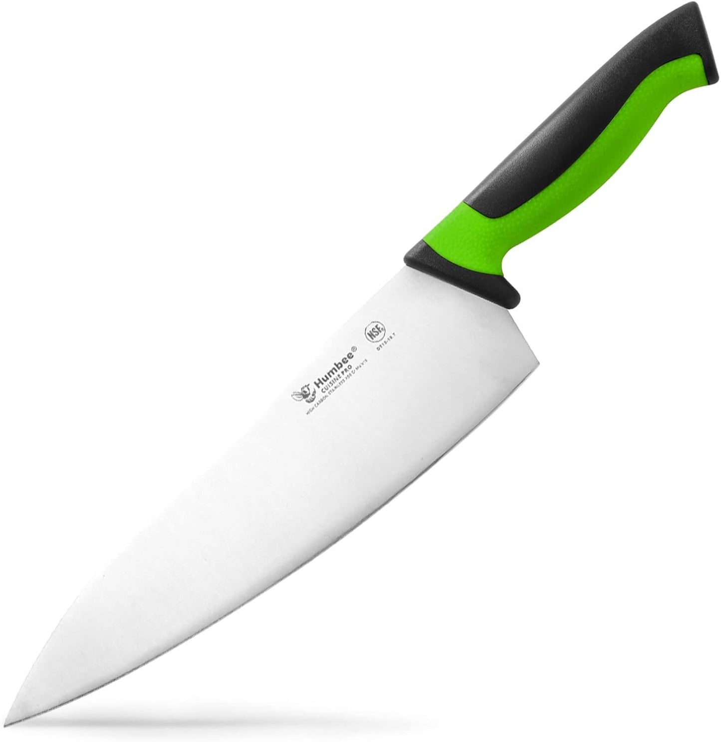 7.5-Inch Nakiri Knife, High Carbon Stainless Steel Hollow Grind Blade, Razor Sharp Edge, Ergonomic Non-Slip Handle, Cleaver Style, DT-50 Series, Orange