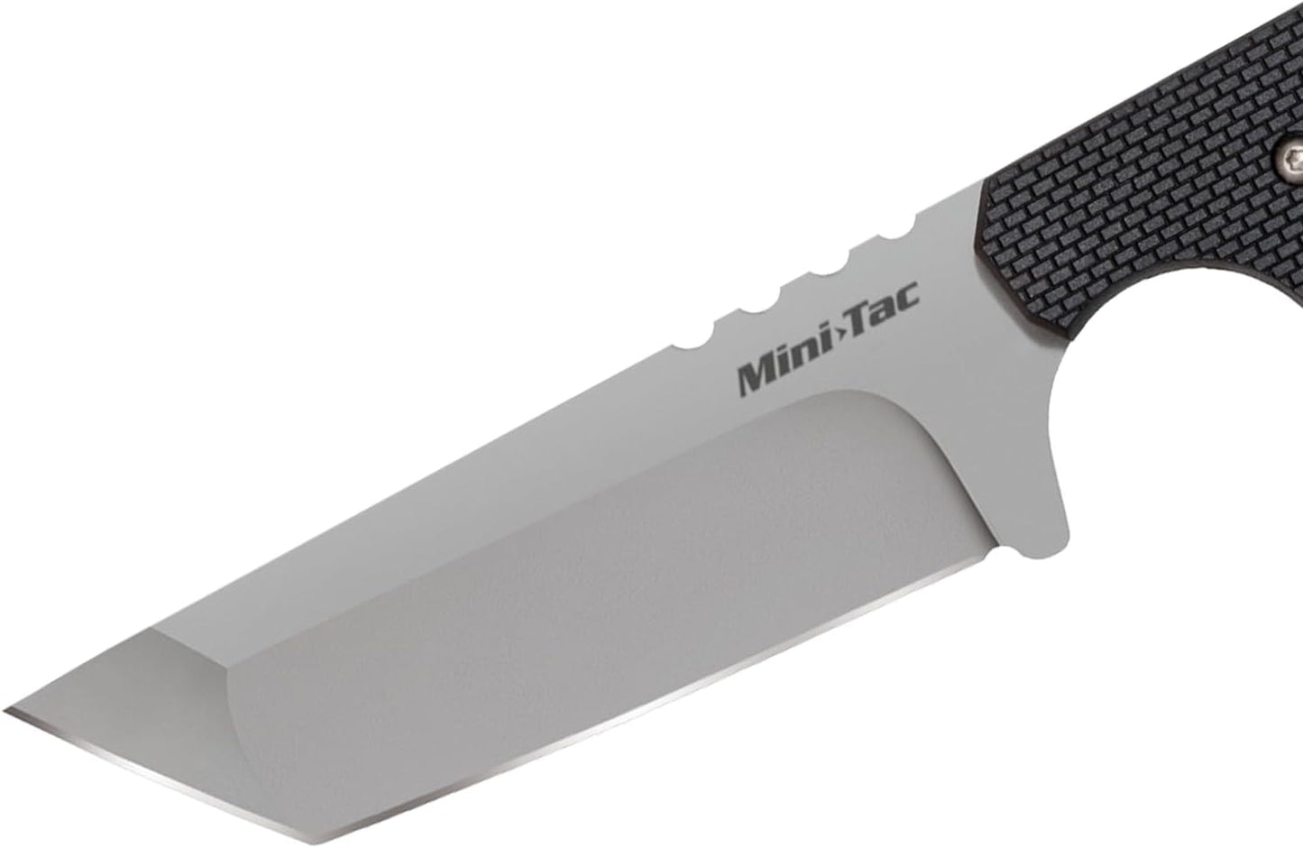 COLD STEEL Mini Tac Tanto 3.75" AUS8A Razor-Sharp Blade 3" Griv-Ex Handle Tactical Fixed Blade Neck Knife w/Secure-Ex Sheath