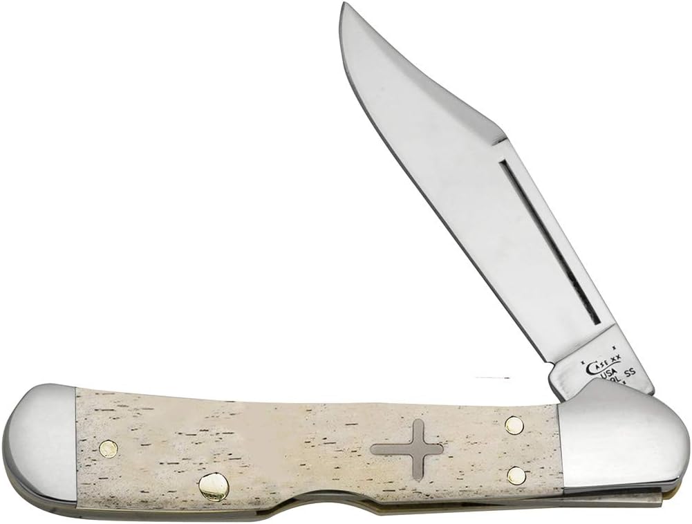 Case XX WR Pocket Knife Mini Copperlock Amber Bone W/Shield Item #133 (61749L SS) 3 5/8 inches Closed