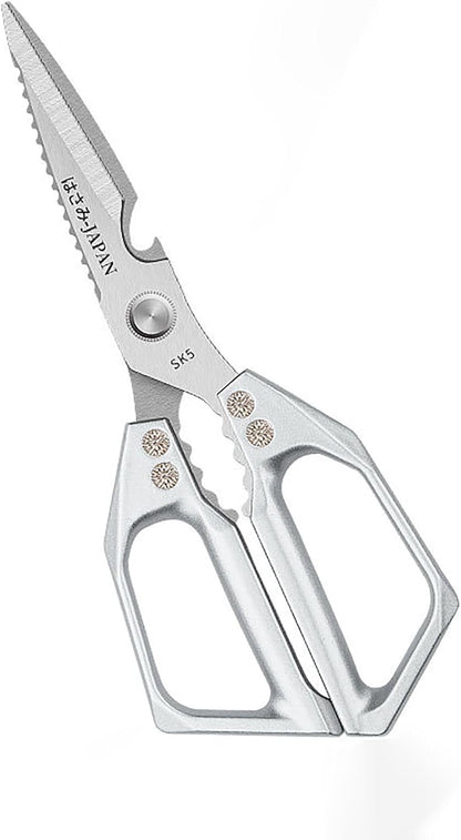 Multi-Purpose Rust Proof Kitchen Shears, Heavy Duty Meat Scissors, Dishwasher Safe, for Chicken, Vegetables, Steak, Fish Scaling & Bottle Opener(Red)