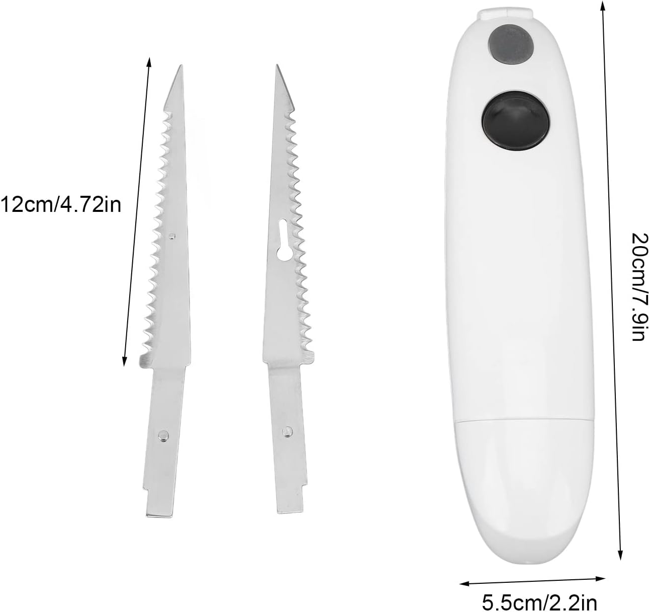 Airshi Electric Carving Knife Battery Operated Knife Easy to Slice Washable Lightweight for Picnic
