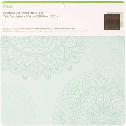 Cricut Self Healing Cutting Mat - Mat for use with TrueControl Knife, Rotary Cutter, Craft Knife, Xacto Knife - 12" x 12", Decorative, 2X Healing, Extra-Thick Cricut Cutting Mat, Rose