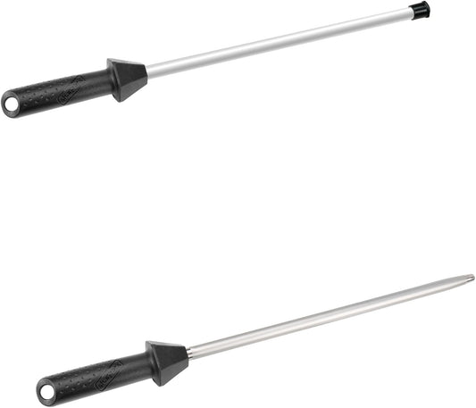 109R & 110R 17.5-Inch/Rod L. 12-Inch Ceramic Honing Rod and Diamond Sharpening Rod