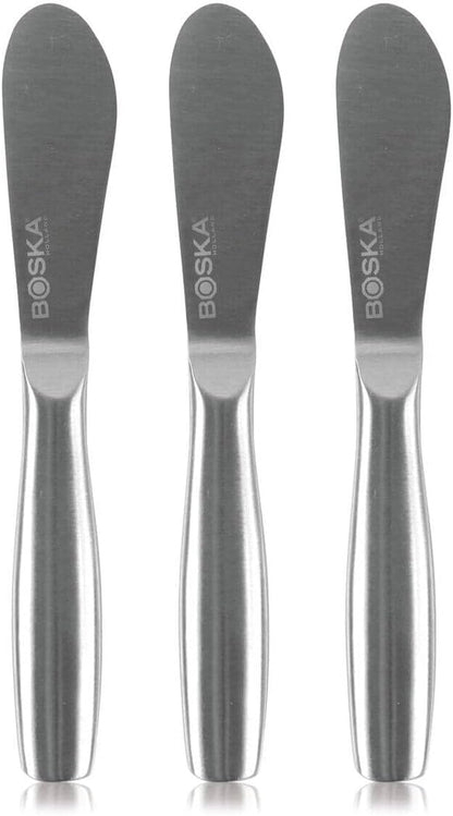 Boska Cheese & Spreading Knife Set Mini Copenhagen – Set of 7 Compact Knives – For All Types of Cheese, Butter, Jam & Other Spreads – Dishwasher Safe – Lightweight – Strong Stainless Steel – Ergonomic