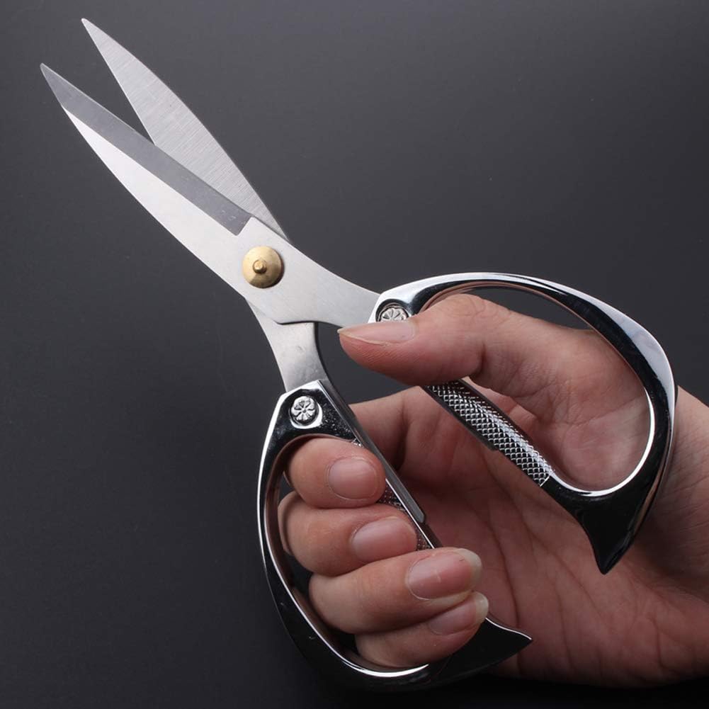 Jasni Heavy Duty Kitchen Shears, Spring Loaded Poultry Shears Stainless Steel Chef Scissors for Bone, Chicken, Poultry, Fish, Food, Meat,Spring-loaded Full Steel Handle