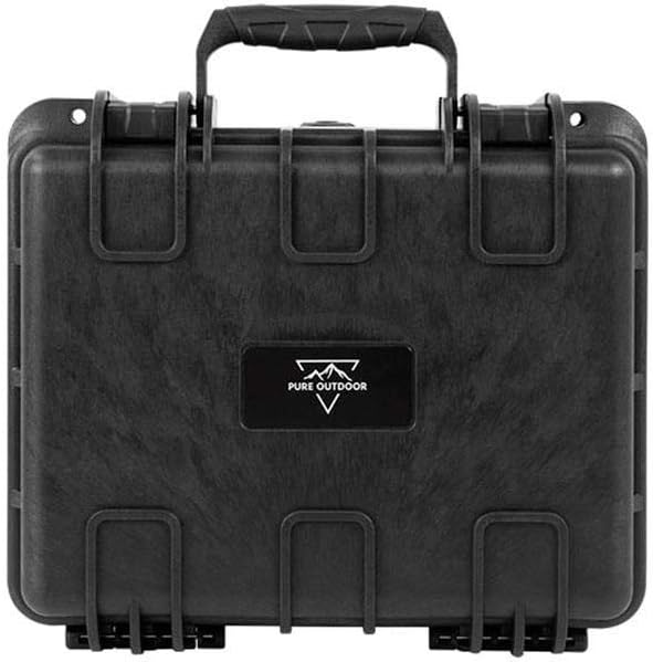 Monoprice Weatherproof/Shockproof Hard Case - Black Ip67 Level Dust and Water Protection Up to 1 Meter Depth with Customizable Foam, 10" x 9" x 7", 6.6 Liter