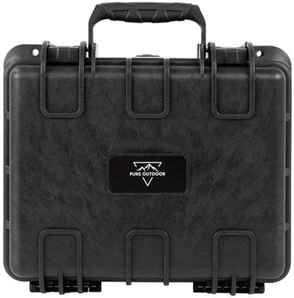 Monoprice Weatherproof/Shockproof Hard Case - Black Ip67 Level Dust and Water Protection Up to 1 Meter Depth with Customizable Foam, 10" x 9" x 7", 6.6 Liter