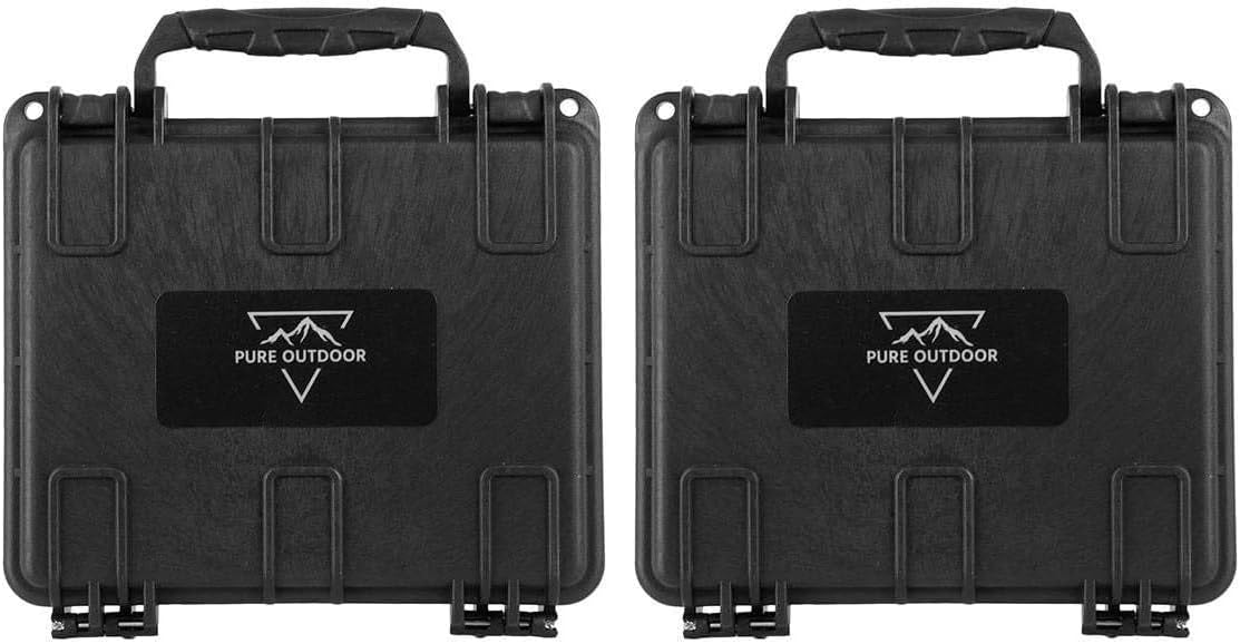Monoprice Weatherproof/Shockproof Hard Case - Black Ip67 Level Dust and Water Protection Up to 1 Meter Depth with Customizable Foam, 10" x 9" x 7", 6.6 Liter