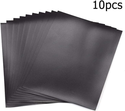 Briartw 10 Sheets Rubber Soft Magnet Sheet for Metal Cutting Dies Storage, Crafts Tool Scrapbooking Arts and Crafts Flexible Placement Mats, 3mm 6.85x5inches