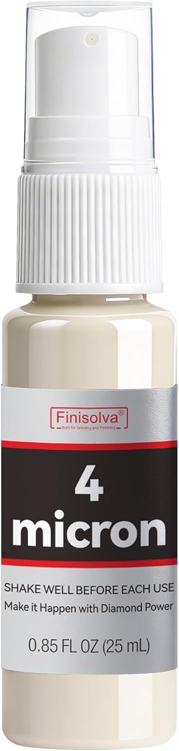 1 Micron Diamond Emulsion, 0.85 FL OZ 25 ML Diamond Stropping Compound for Leather Strops, Wool Pads & Polishing Cloths, Suspension for Knives, Tools, Metal, Glass, Ceramic & Stone