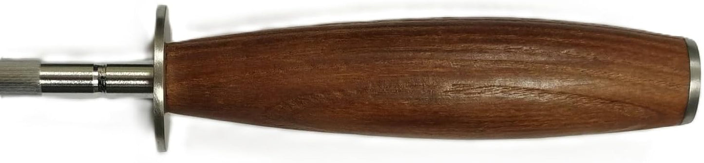 Kangdelun 8" Sharpening Steel - Professional Honing Rod for Kitchen Knives, High-Carbon Steel Rod, Heat-Treated Natural Ash Wood Handle, Premium Gift Box