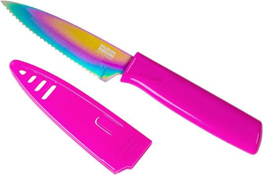 Kuhn-Rikon COLORI Serrated Paring Knife - 8" - Multiple Colors