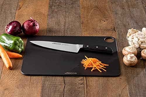 Arcos Forged Paring Knife 4 Inch Stainless Steel. Sharp Kitchen Knife for Peeling Fruits and Vegetables. Ergonomic Polyoxymethylene Handle and 100mm Blade. Series Manhattan. Color Black