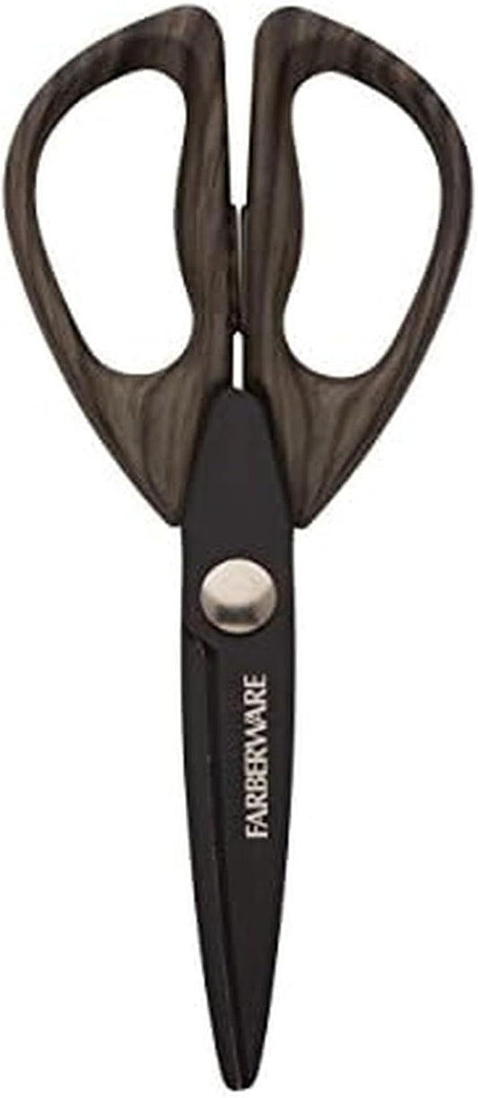 Farberware 5221282 All Purpose Shear, Pecan Wood Handles 8.2 x 3.5 x 0.5 inches
