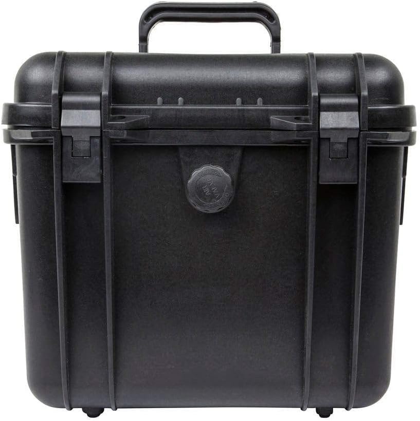 Monoprice Weatherproof/Shockproof Hard Case - Black Ip67 Level Dust and Water Protection Up to 1 Meter Depth with Customizable Foam, 10" x 9" x 7", 6.6 Liter