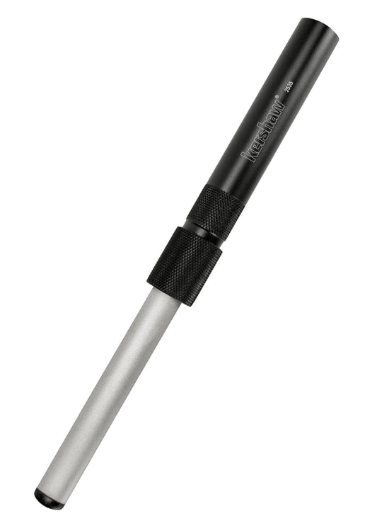 Kershaw 9" Ultra-Tek Sharpener, 600-Grit Diamond-Coated Oval Shaft, Portable Knife Sharpener, Compact Design, Handheld Sharpening Tool for EDC, Outdoor, and Pocket Knives