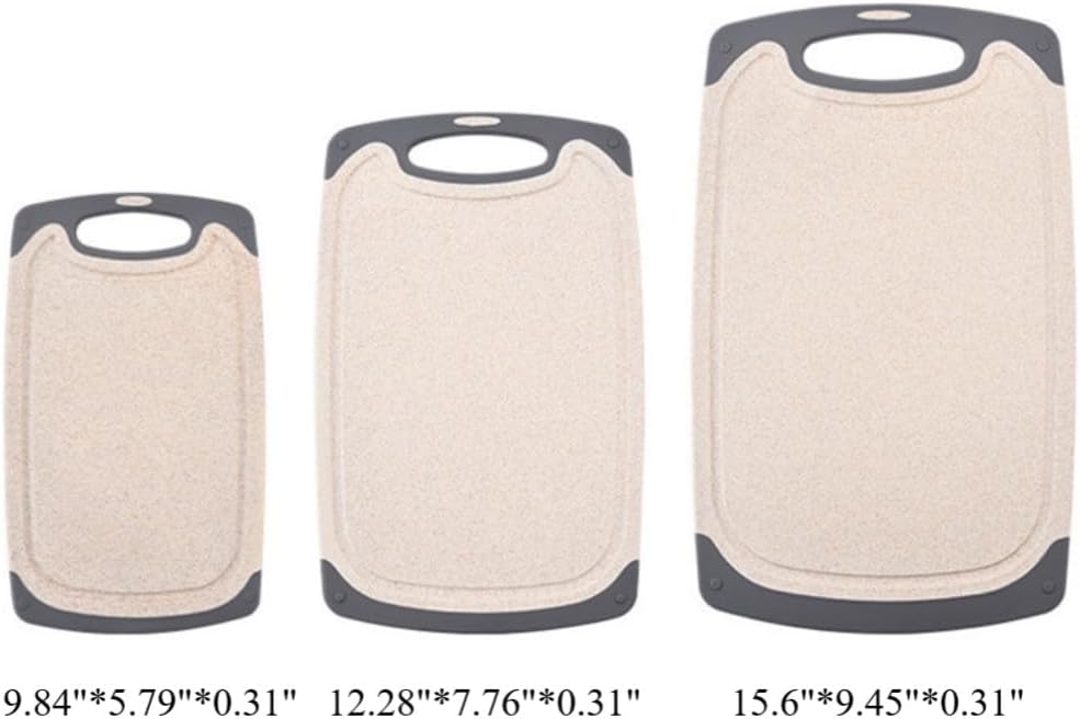 Cutting Board Three-Piece Set,Cutting Boards,3-Piece Cutting Board Set,With Non - Slip Handles, Ideal for Kitchen Food Prep.