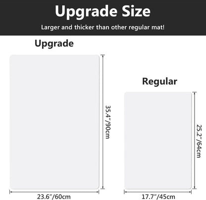 Gartful Extra Large Transparent Silicone Mat, Countertop Protector, 25.2 x 17.7 inches Silicone Sheet for Crafts Resin Jewelry Casting Mat Pad Nonstick Table Placemat