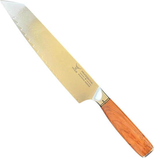 VICIUS 8.5-Inch Kiritsuke Knife – 67-Layer Damascus Steel Tuoda Series, Precision Blade for Professional Chefs