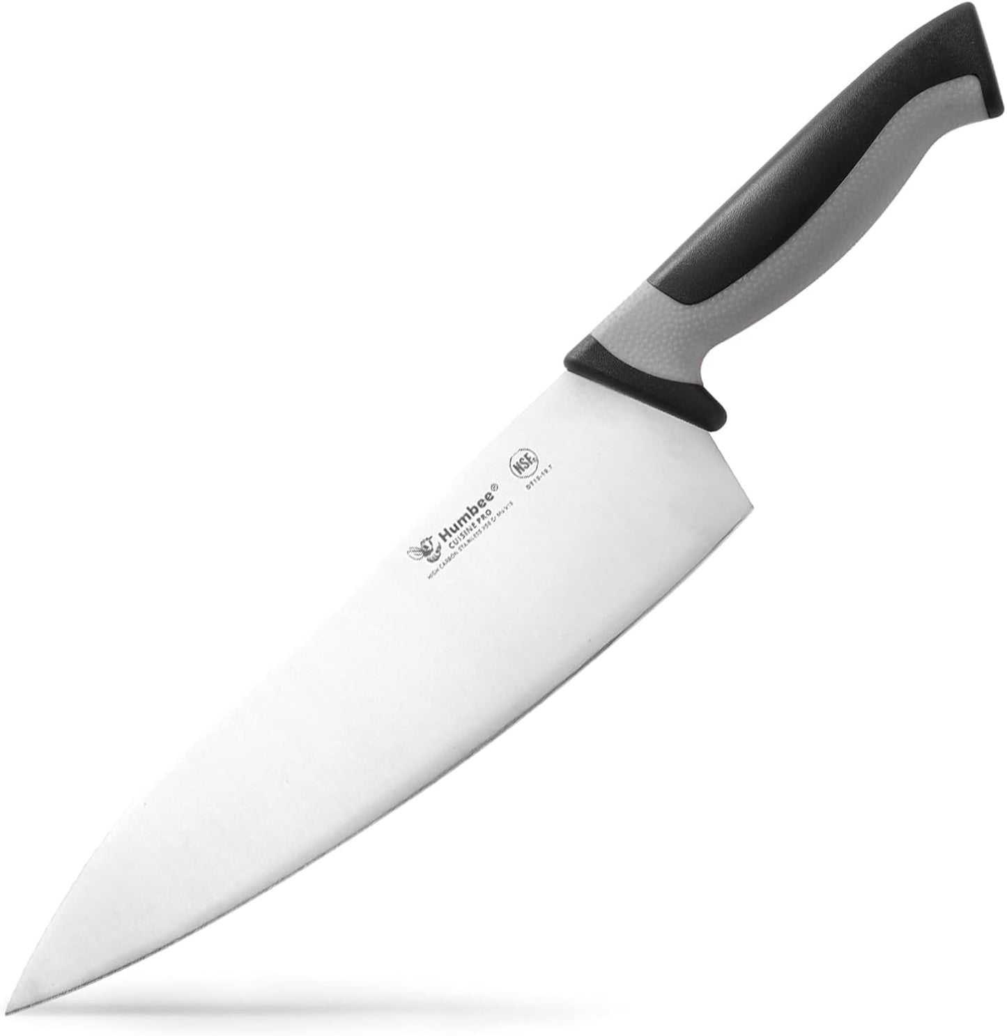 7.5-Inch Nakiri Knife, High Carbon Stainless Steel Hollow Grind Blade, Razor Sharp Edge, Ergonomic Non-Slip Handle, Cleaver Style, DT-50 Series, Orange