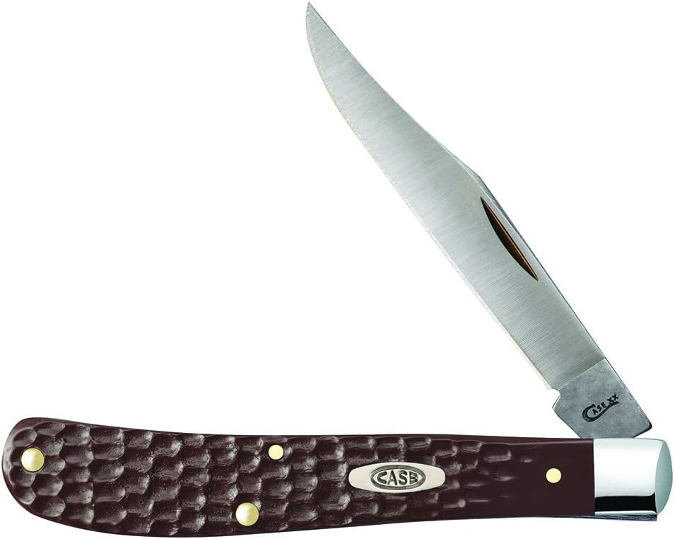 Case WR XX Pocket Knife Yellow Synthetic Slimline Trapper Cv Item #031 - (31048 Cv) - Length Closed: 4 1/8 Inches