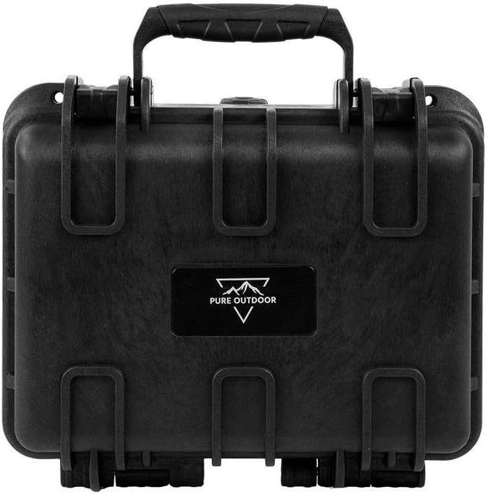 Monoprice Weatherproof/Shockproof Hard Case - Black Ip67 Level Dust and Water Protection Up to 1 Meter Depth with Customizable Foam, 10" x 9" x 7", 6.6 Liter