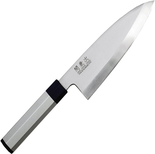北正(Kitasho) Kanetsugu Seki 8015 Aluminum Handle Japanese Knife, Deba, 7.1 inches (180 mm)