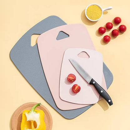 Plastic Cutting Board Set of 3, Cutting Boards for Kitchen,Thick Chopping Boards for Meat, Veggies, Fruits, with Easy Grip Handle,Dishwasher Saf,Suitable for outdoor camping, RV. (green)
