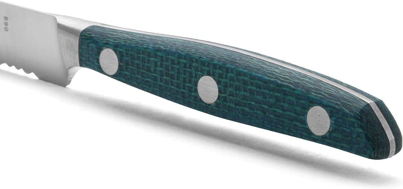 Arcos Forged Boning Knife in Nitrum Stainless Steel, Professional 6 Inch Butcher Knife for Removing Meat from Bones, Ergonomic Blue Handle, Brooklyn Series