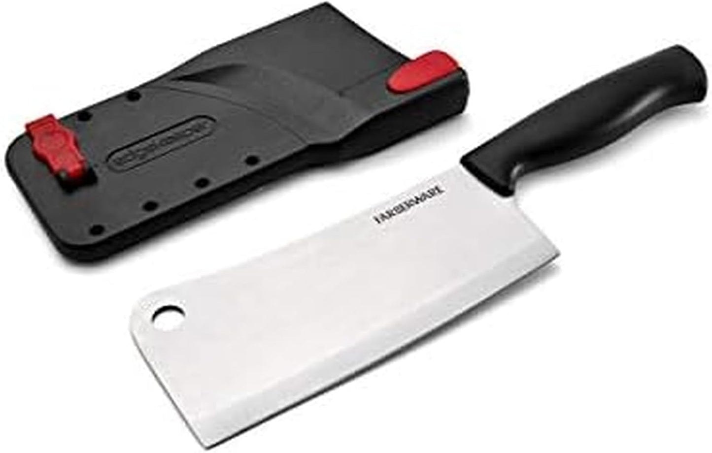 Farberware EdgeKeeper 6 Inch Chef Knife with Self-Sharpening Blade Cover, High-Carbon Stainless Steel Kitchen Knife for Slicing, Dicing, and Mincing