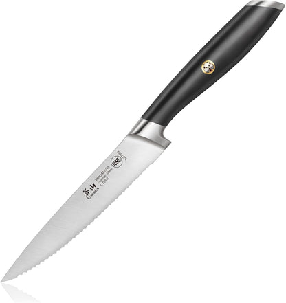 Cangshan L Series 5-Inch Serrated Utility Knife, Forged German Steel,1027389