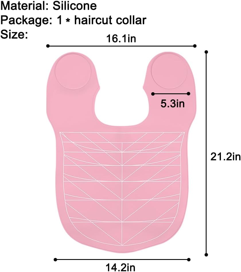 Silicone Hair Cutting Guide Collar - Waterproof Cutting Mat for Hair Stylist - Hair Cutting Cape