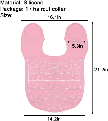 Silicone Hair Cutting Guide Collar - Waterproof Cutting Mat for Hair Stylist - Hair Cutting Cape