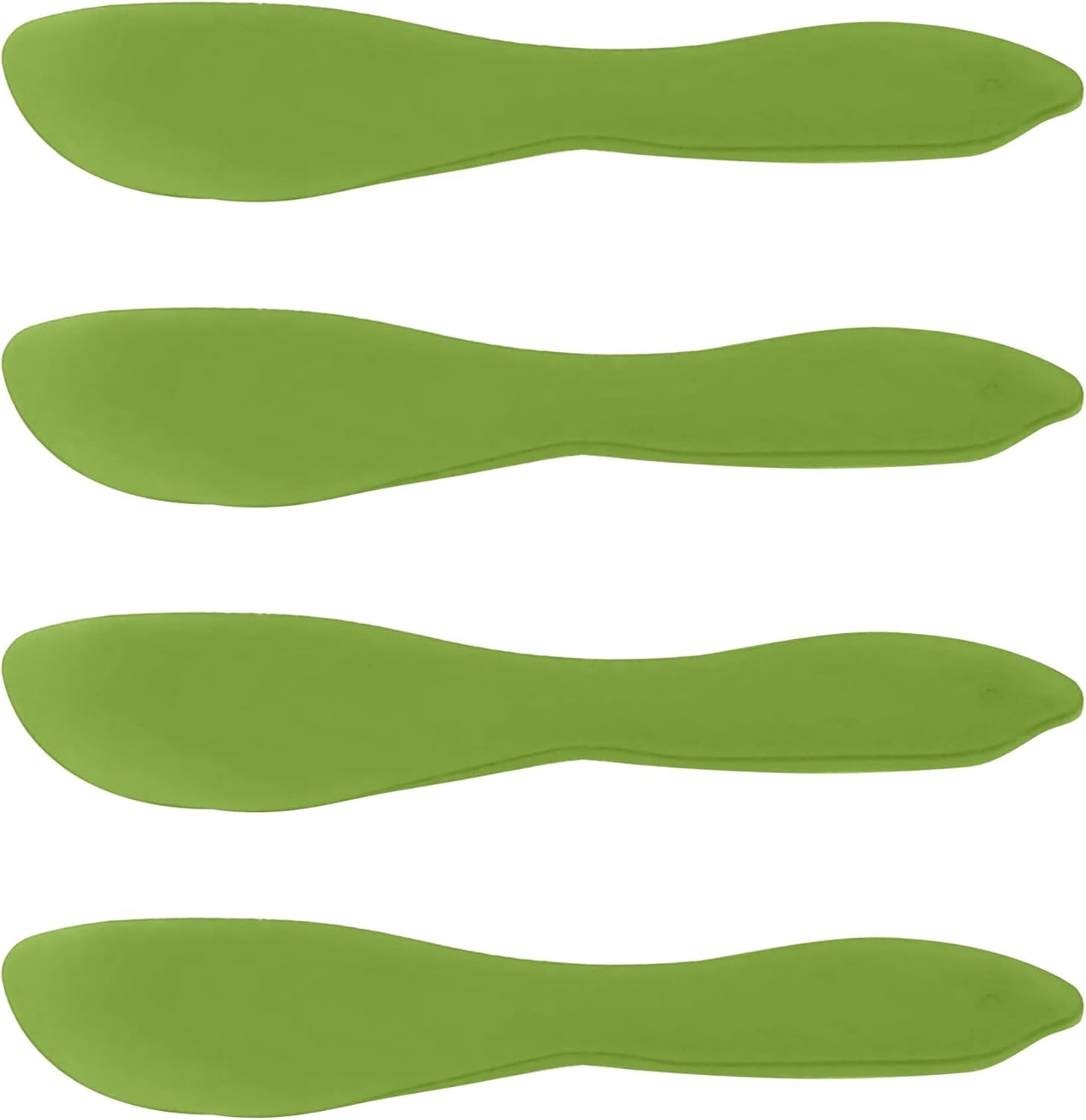 LINDEN SWEDEN Multi Purpose Spreaders | Versatile Butter Knife for Soft Cheese or Frosting | Safe for Kids | BPA-Free and Dishwasher-Safe | Set of 2 Spreaders Each | Made in Sweden | Lime Green