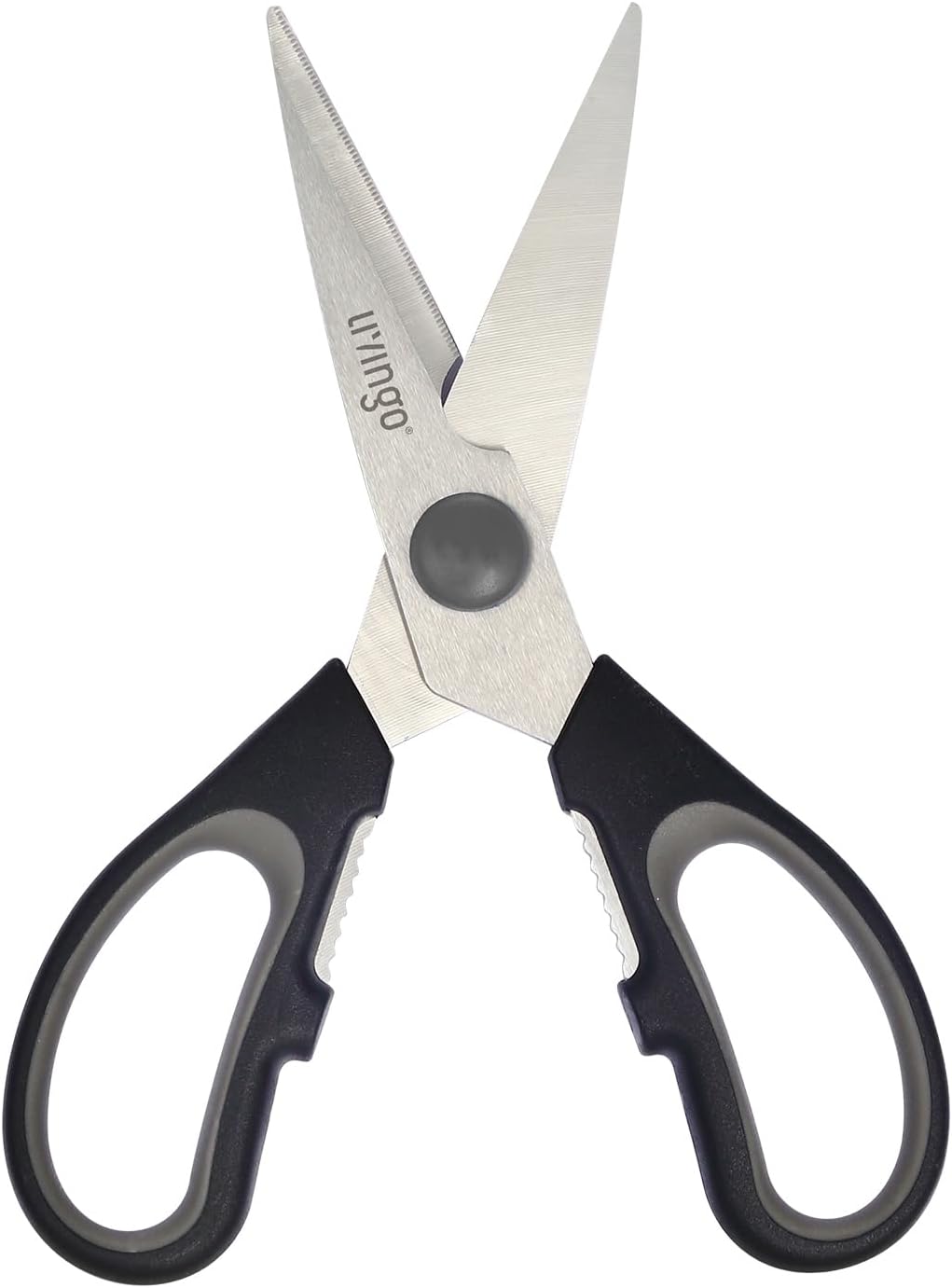 LIVINGO 8" Kitchen Scissors All Purpose - 2 Pack Heavy Duty Kitchen Meat Shears, Stainless Steel Multi-function Food Scissors for Cooking Cutting Chicken, Turkey, Bones, Poultry, Fish, and Vegetables