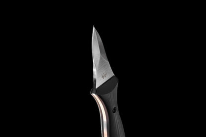 Williams Knife Co. Edisto Oyster Knife V2 | CM154 Steel | Durable G-10 Handle | Perfect for Oyster Shucking | Conversation Starter | Family Heirloom Black
