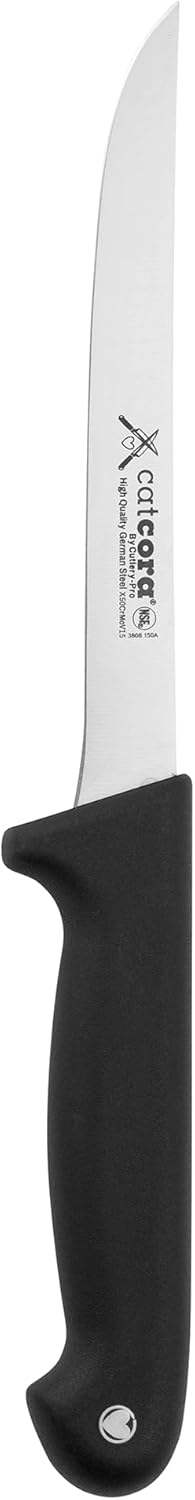Cat Cora Boning Knife, Professional 6-Inch German Steel Blade for Deboning Poultry, Meat, and Fish, Ergonomic Soft-Grip Handle, NSF-Certified Kitchen Knife