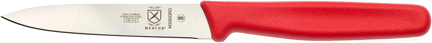 Mercer Culinary Bar Knife,Black, 4” Plain Edge, Pointed Tip