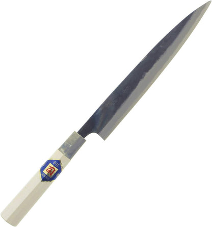Tosa Knife, Black Uchi, Deba Knife, White Steel, No. 1, 7.1 inches (180 mm), Black, Beige